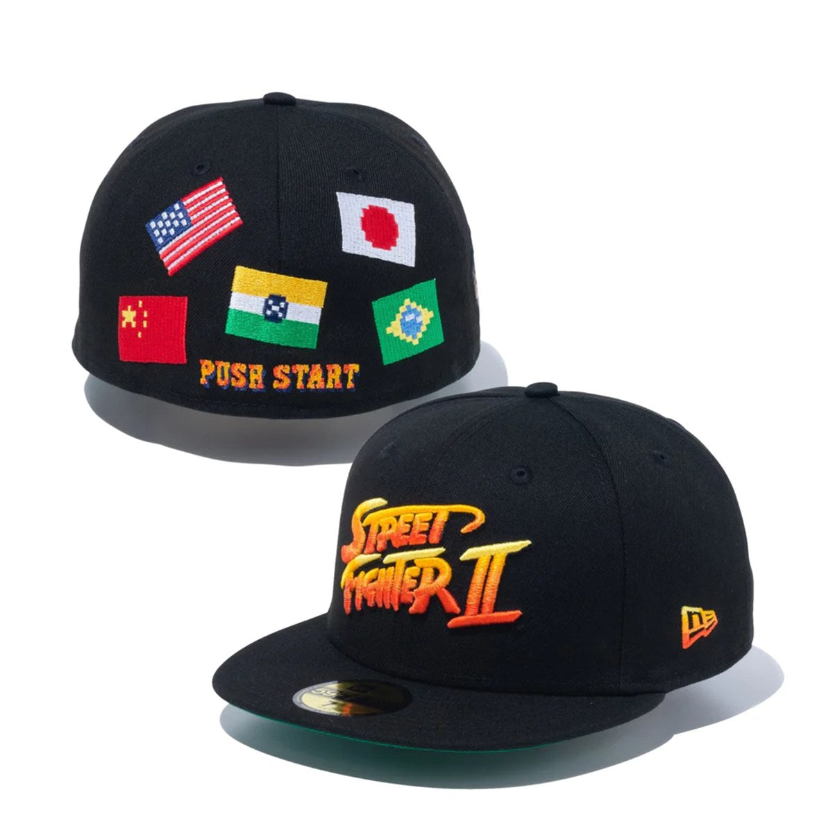 NEW ERA × 街頭霸王 II - 59FIFTY SF2 FLAG 街頭霸王 2 黑色 [14125311]