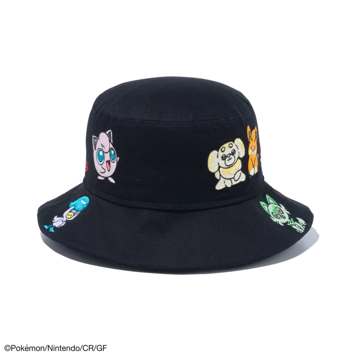 KIDS】NEW ERA × POKEMON - YOUTH BUCKET01 POKEMON ALLOVER BLK