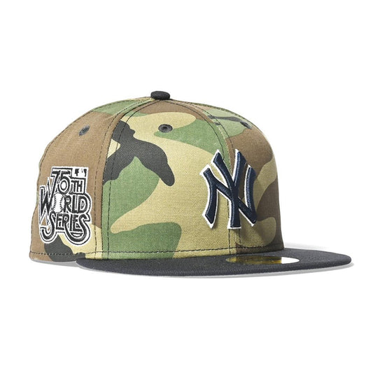 NEW ERA - New York Yankees 1975 WS 59FIFTY WOODLANDCAMO/NAVY【70833217】
