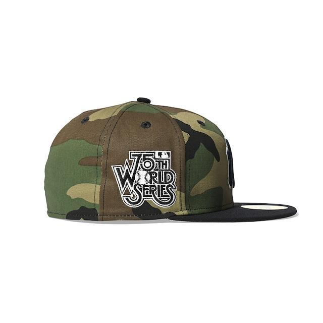 NEW ERA - New York Yankees 1975 WS 59FIFTY WOODLANDCAMO/NAVY【70833217】