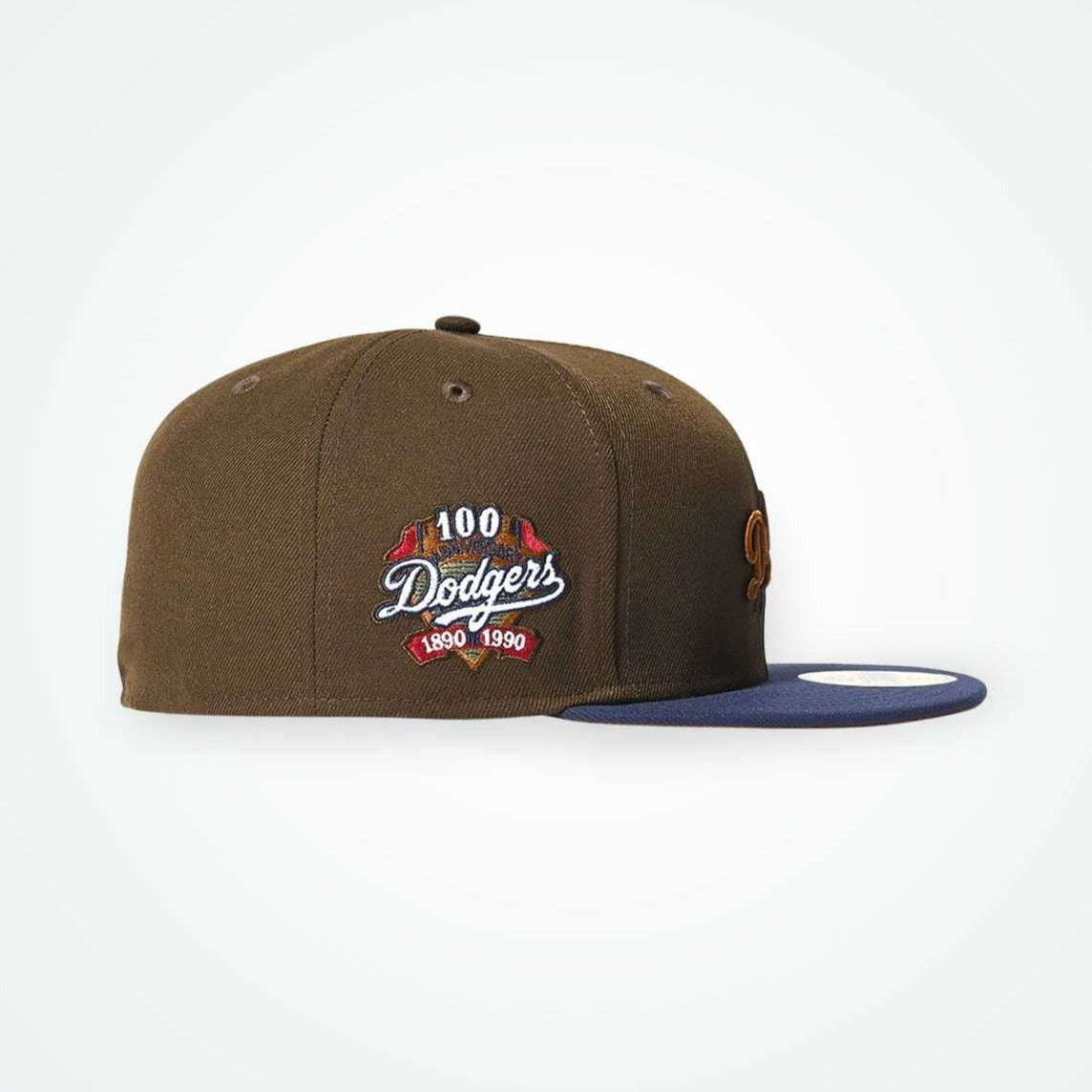 NEW ERA Los Angeles Dodgers - 5950 LOSDOD 100TH WALNUT LTNAVY【70832606】