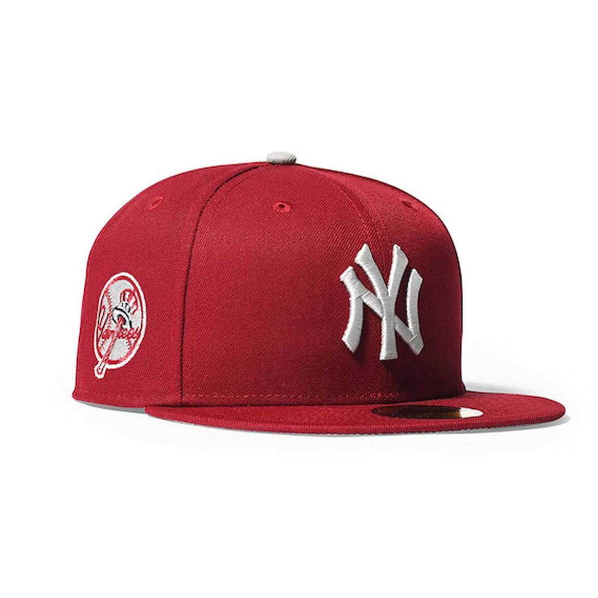 NEW ERA 紐約洋基隊 - 59FIFTY CO 圓形補丁猩紅色 [70846158]