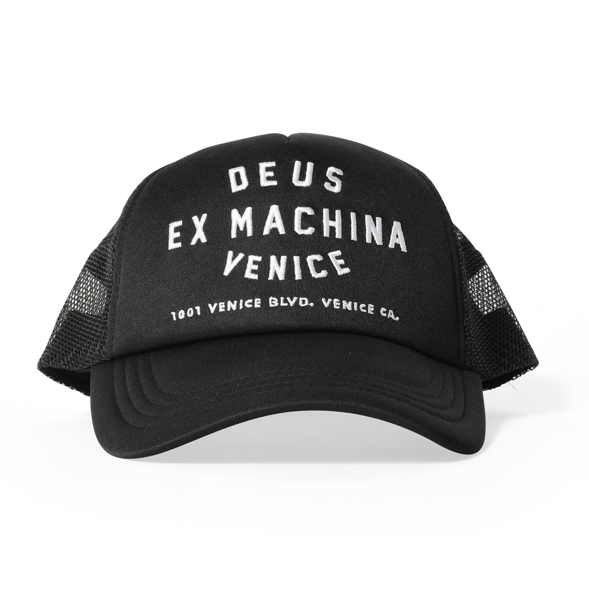 DEUS EX MACHINA VENICE ADDRESS TRUCKER BLACK【DMA47620】