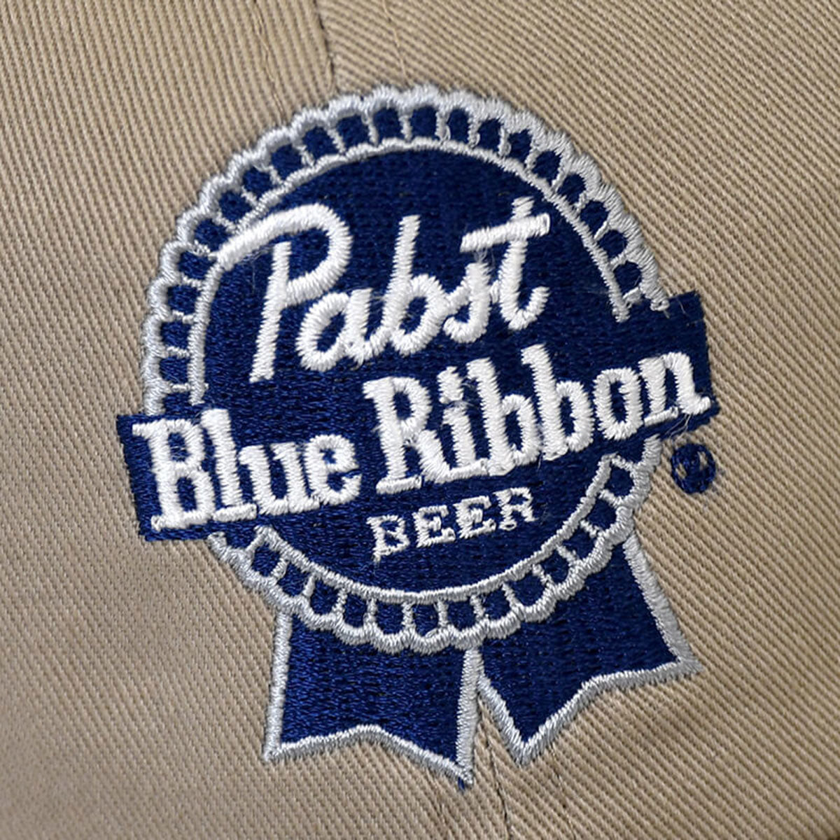 PABST BLUE RIBBON LOGO DAD HAT BEIGE【PB191406】