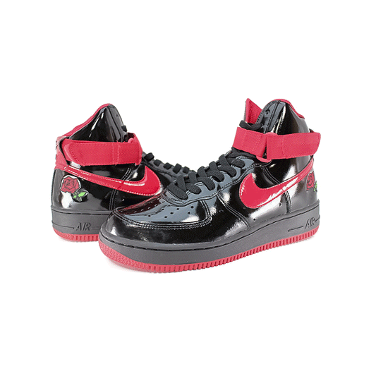 NIKE AIR FORCE 1 HIGH "ROSE GARDEN" BLACK/VARSITY RED Nike Air Force 1 High "Rose Garden" Black/Varsity Red" [624038-061]