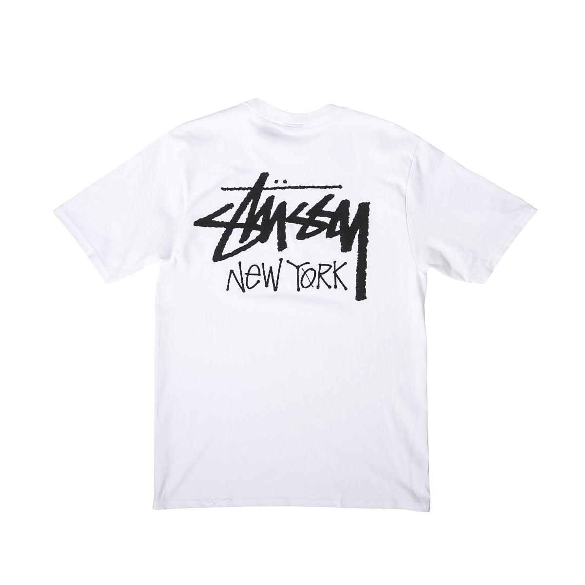 STUSSY - NEW YORK SHOP TEE WHITE