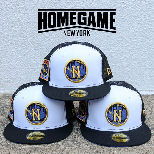 NEW ERA New York Mets - 59FIFTY 25th Anniv MIRACLE METS MESH BLACK/WHITE