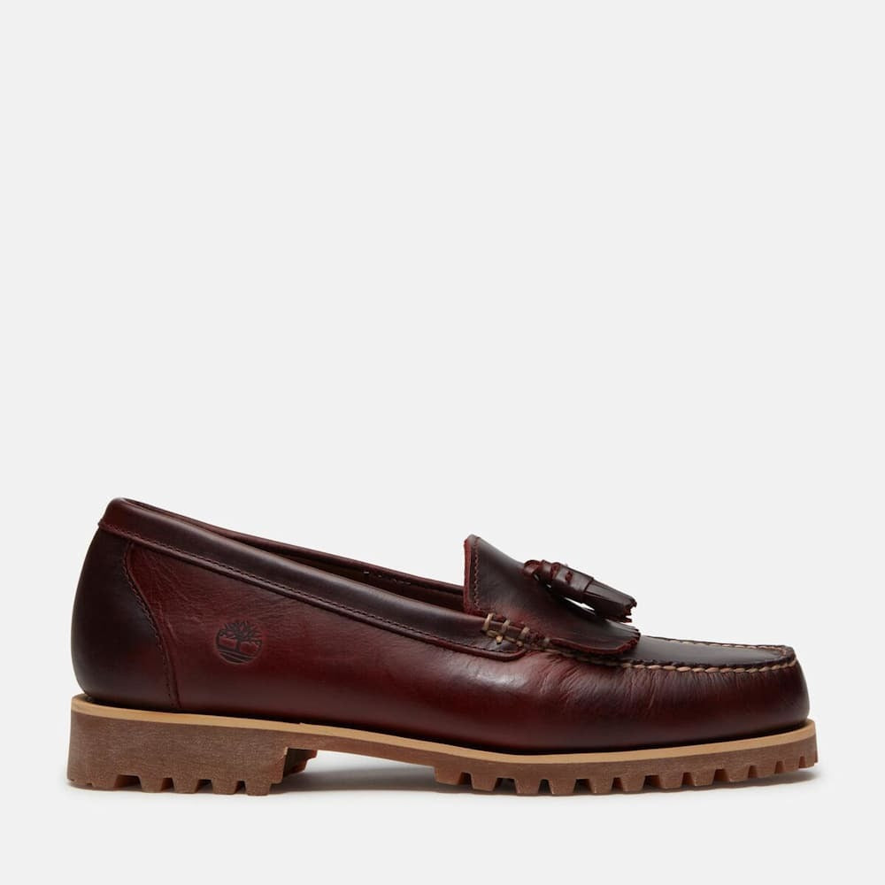 TIMBERLAND - LOAFER SHOE BURGUNDY FULL GRAIN【A2MSCEIW