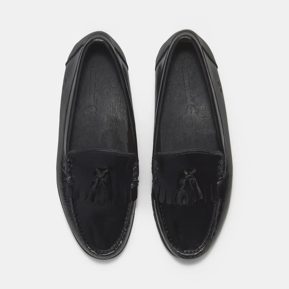 TIMBERLAND - LOAFER SHOE BLACK FULL GRAIN【A2MSCW02】