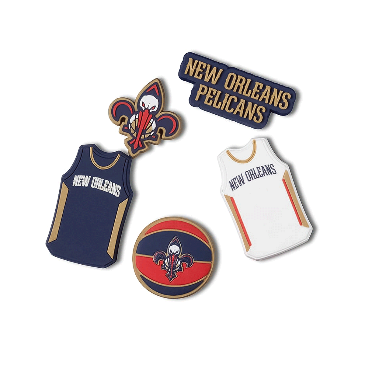 crocs NBA New Orleans Pelicans 5Pck クロックス NBA ニューオーリンズ ペリカンズ 5パック【10011805】