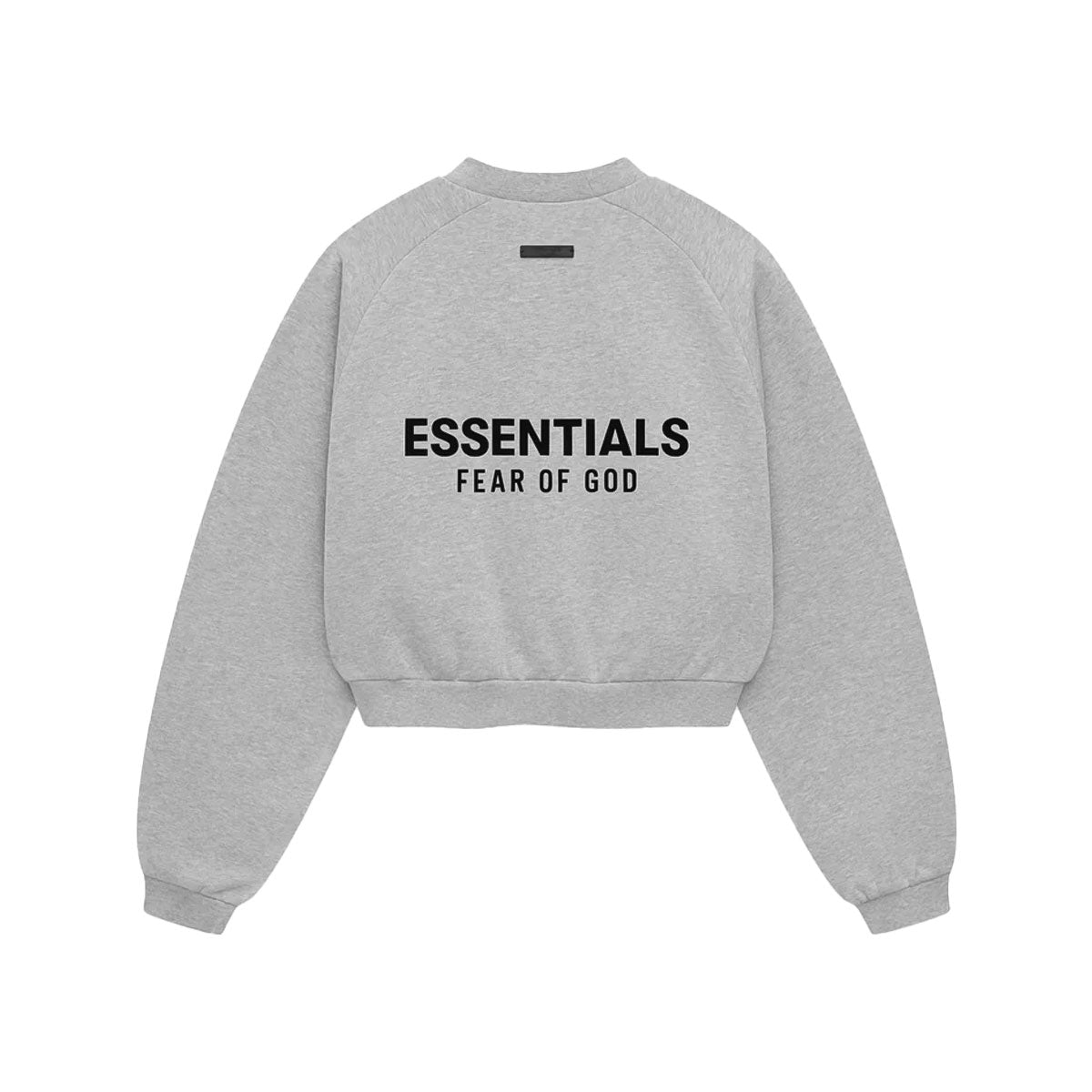 Fear of God ESSENTIALS - FLEECE CROPPED CREWNECK LIGHT H GRAY 【192HO247428FW】