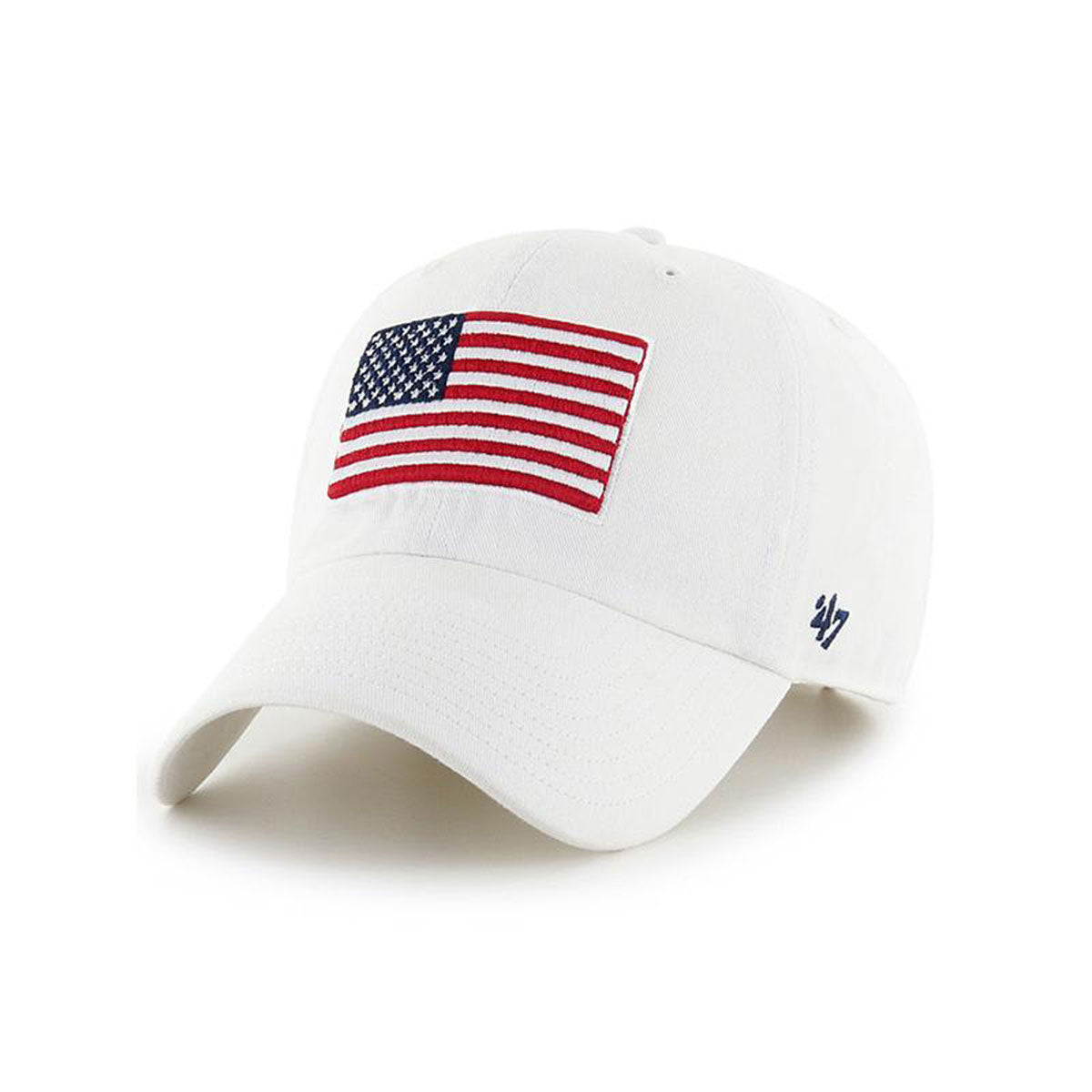 '47 BRAND USA FLAG HERITAGE FRONT 47 CLEAN UP WHITE [HRTGF198GWS]