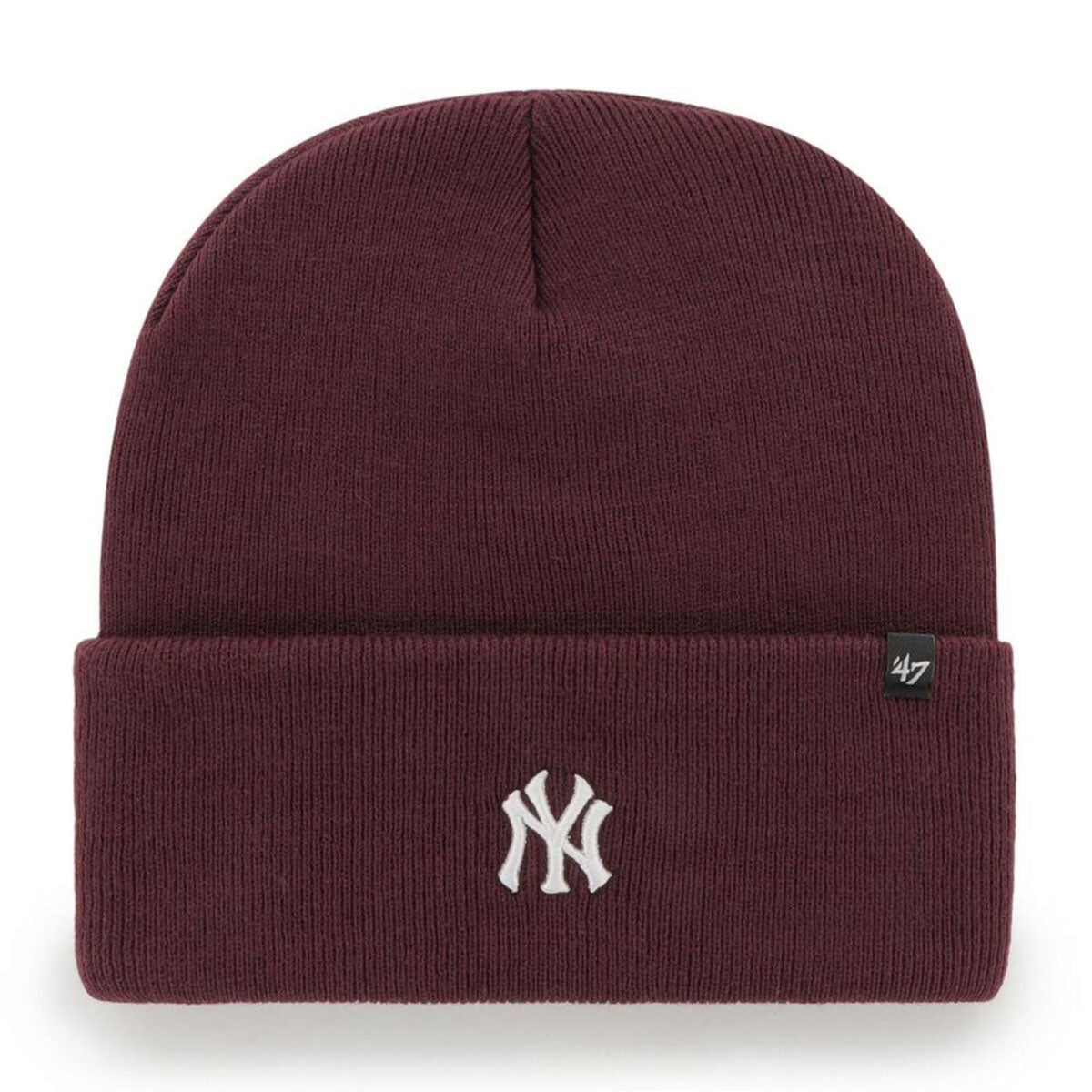 '47 BRAND YANKEES BASE RUNNER 47 CUFF KNIT DARK MAROON [BRNCK17ACE]