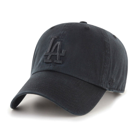 ’47 BRAND Los Angeles Dodgers - Black Tonal ’47 CLEAN UP【RGW12GWSNL】
