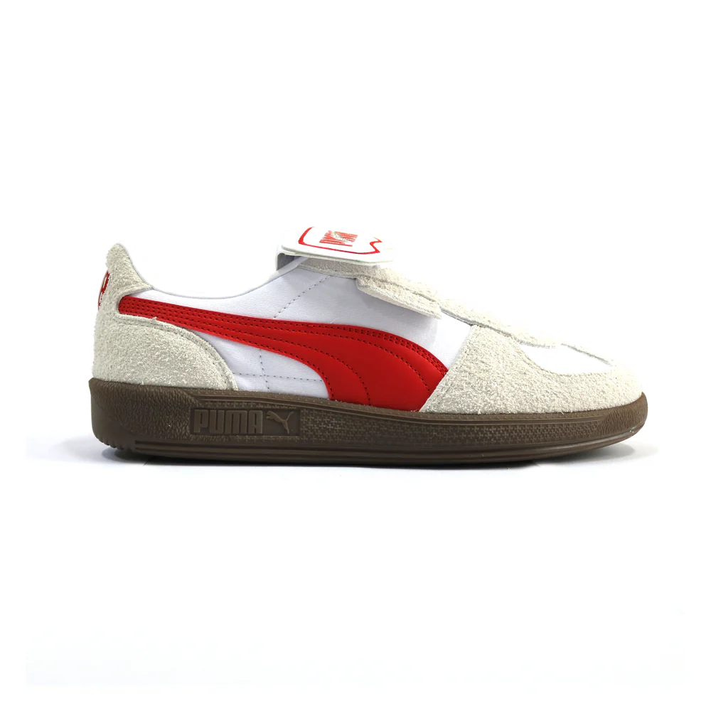 【先行予約 : 2025年2月8日(土)以降より順次発送】PUMA - PALERMO PREMIUM DR.SWAG 01PUMA WHITE/RED【403442-01】