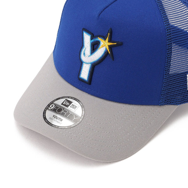BAYSTARS × NEW ERA - 横浜DeNAベイスターズ 9FORTY A-FRAME TRACKER REPLICA CAP "VISITOR" YOUTH (ユース用)