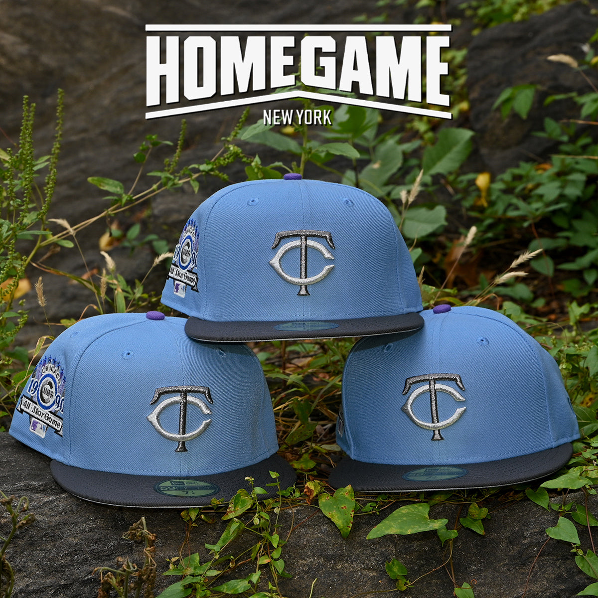 NEW ERA Minnesota Twins - 59Fifty 1990 All Star Game Sky Blue/Dark Graphite