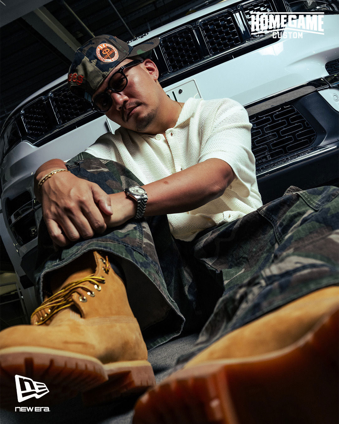 NEW ERA - NEW YORK YANKEES CO 1962 WS 9FORTY A-FRAME WOODLAND CAMO/ORANGE 【15196183】