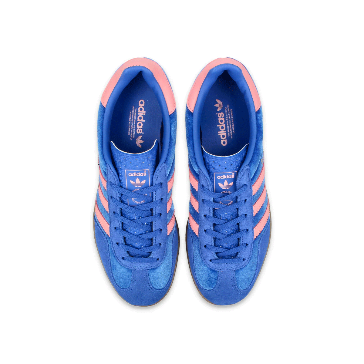 adidas GAZELLE INDOOR W "BLUE/SEMI PINK SPARK/GUM" adidas Gazelle Indoor "Blue/Semi Pink Sparkle/Gum" [IG6785]