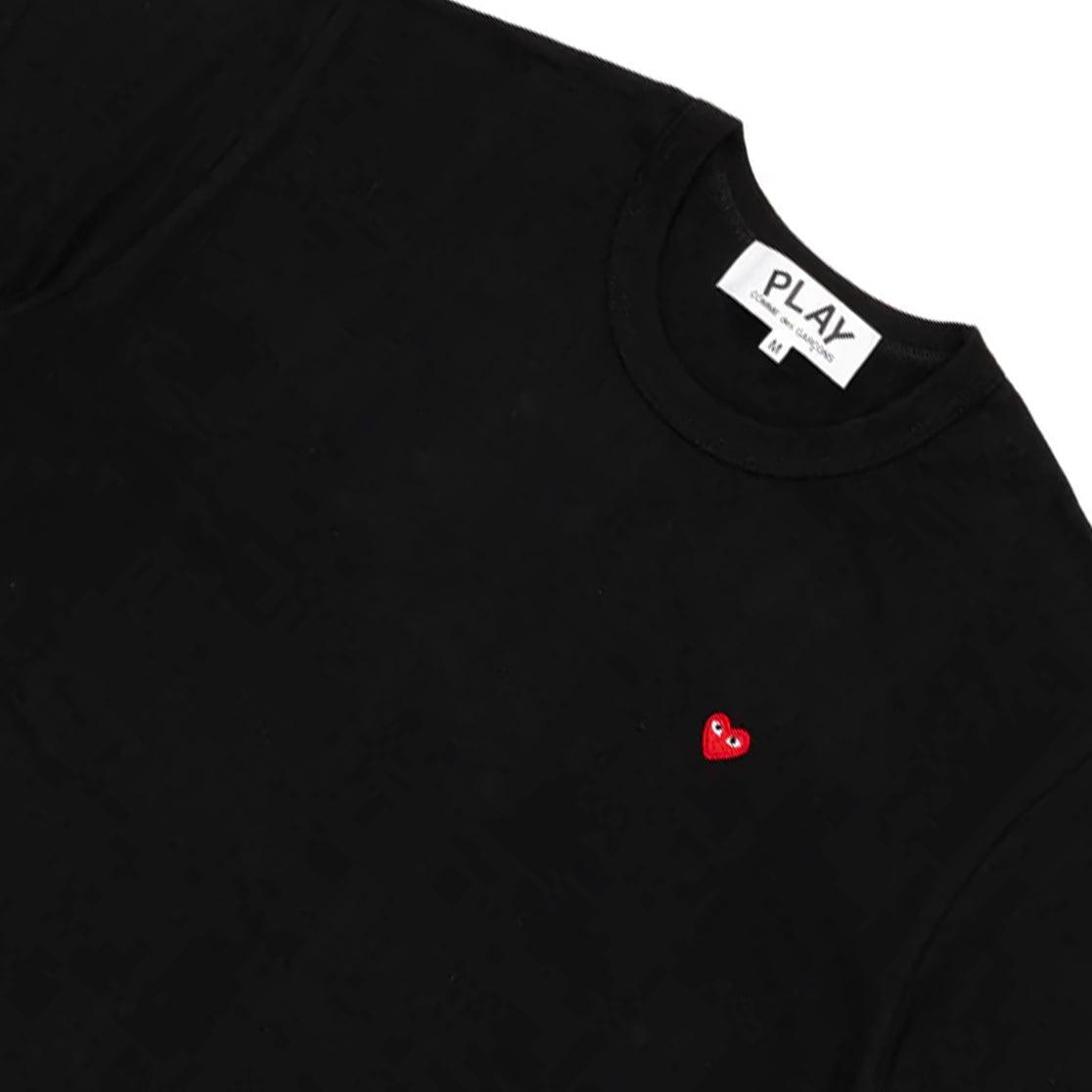 PLAY CDG MINI HERAT TEE BLACK/RED 【AX-T304-051】