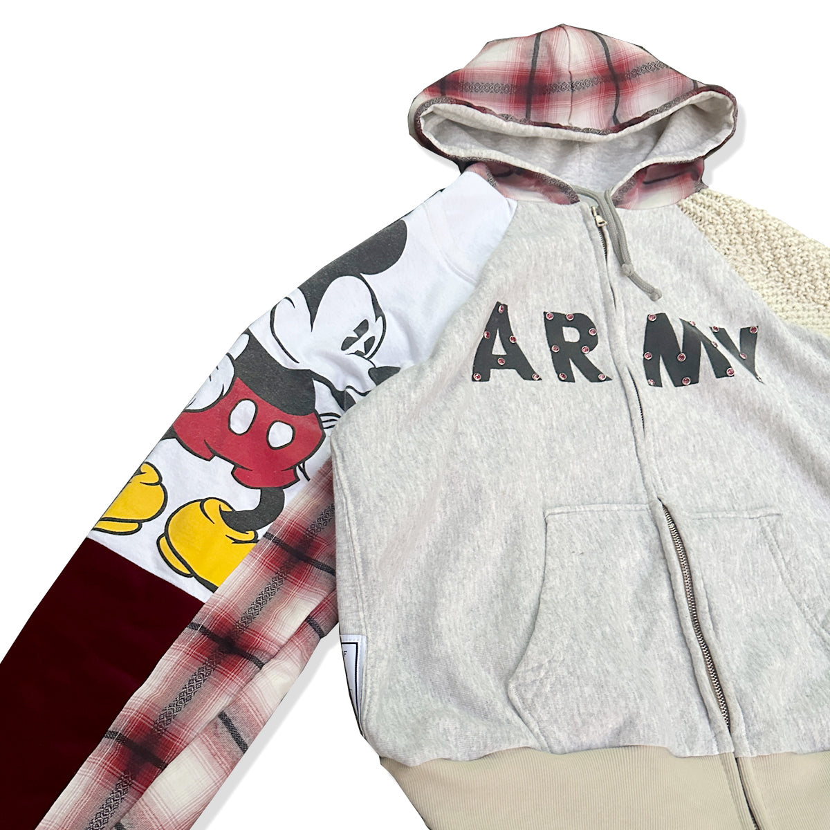 APACHE - Lサイズ相当 ARMY ZIP HOODIE "Mickey"【APC241217_13】