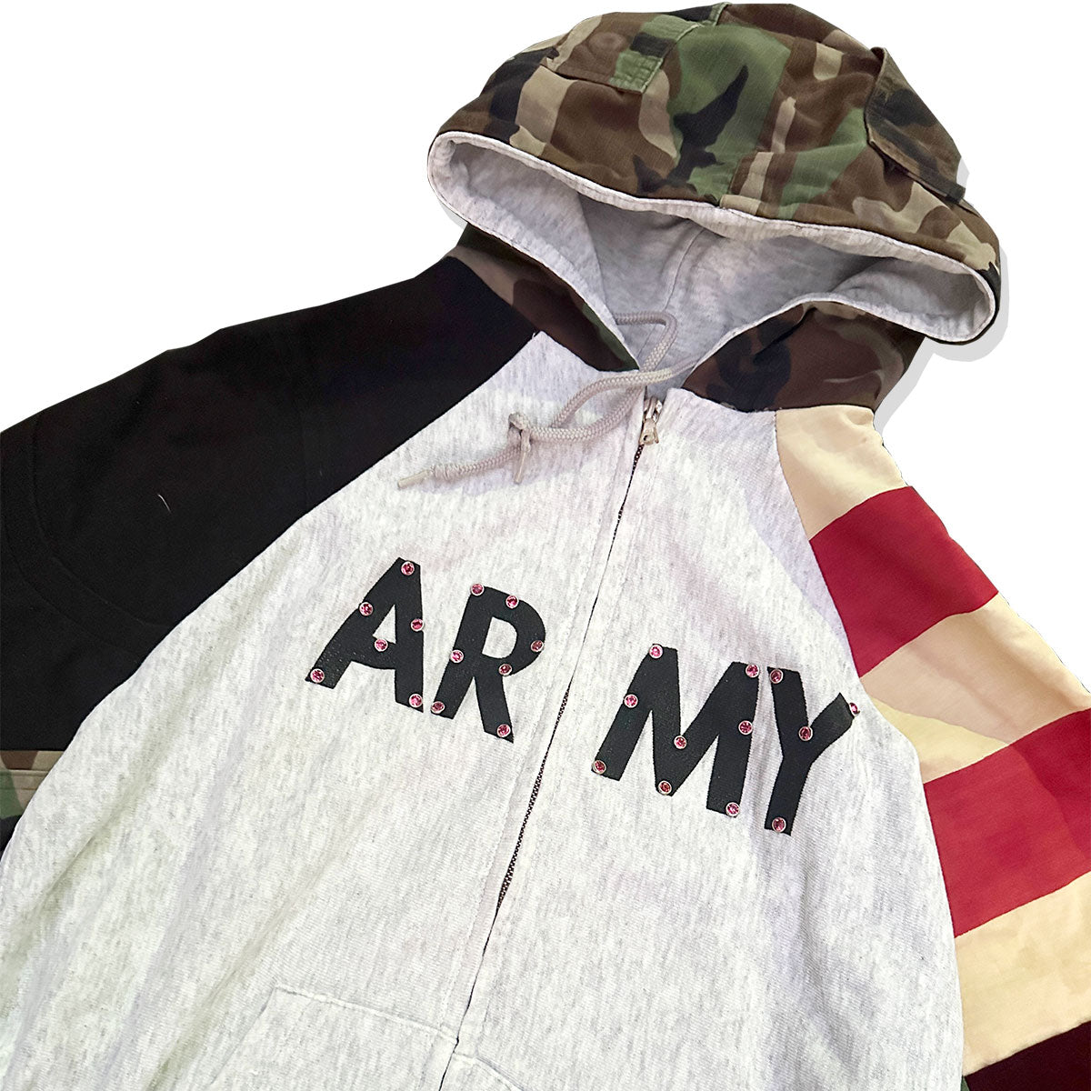 APACHE - Mサイズ相当 ARMY ZIP HOODIE "Wu-tang"【APC241217_14】