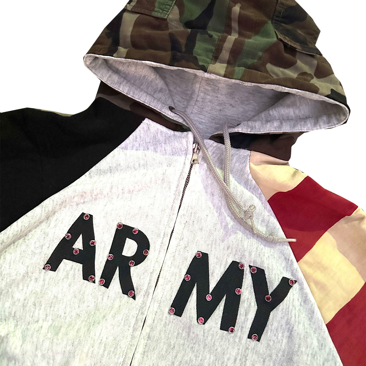 APACHE - Mサイズ相当 ARMY ZIP HOODIE "Wu-tang"【APC241217_14】