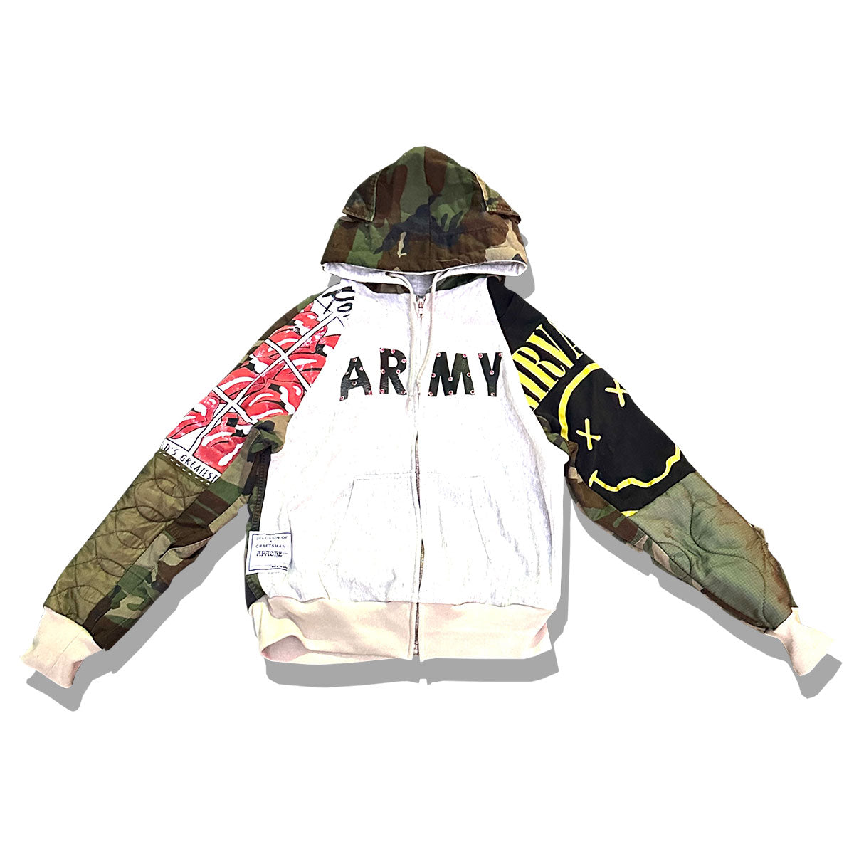 APACHE - Mサイズ相当 ARMY ZIP HOODIE "NIRVANA/RS" 【APC241217_15】