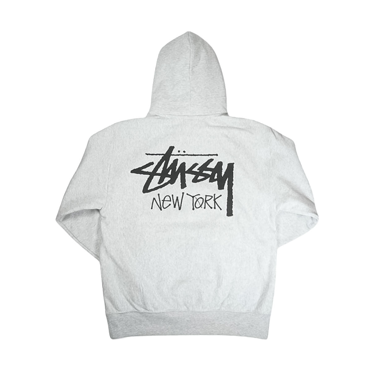 STUSSY - NEW YORK SHOP LIMITED PULLOVER HOODIE ASH GRAY