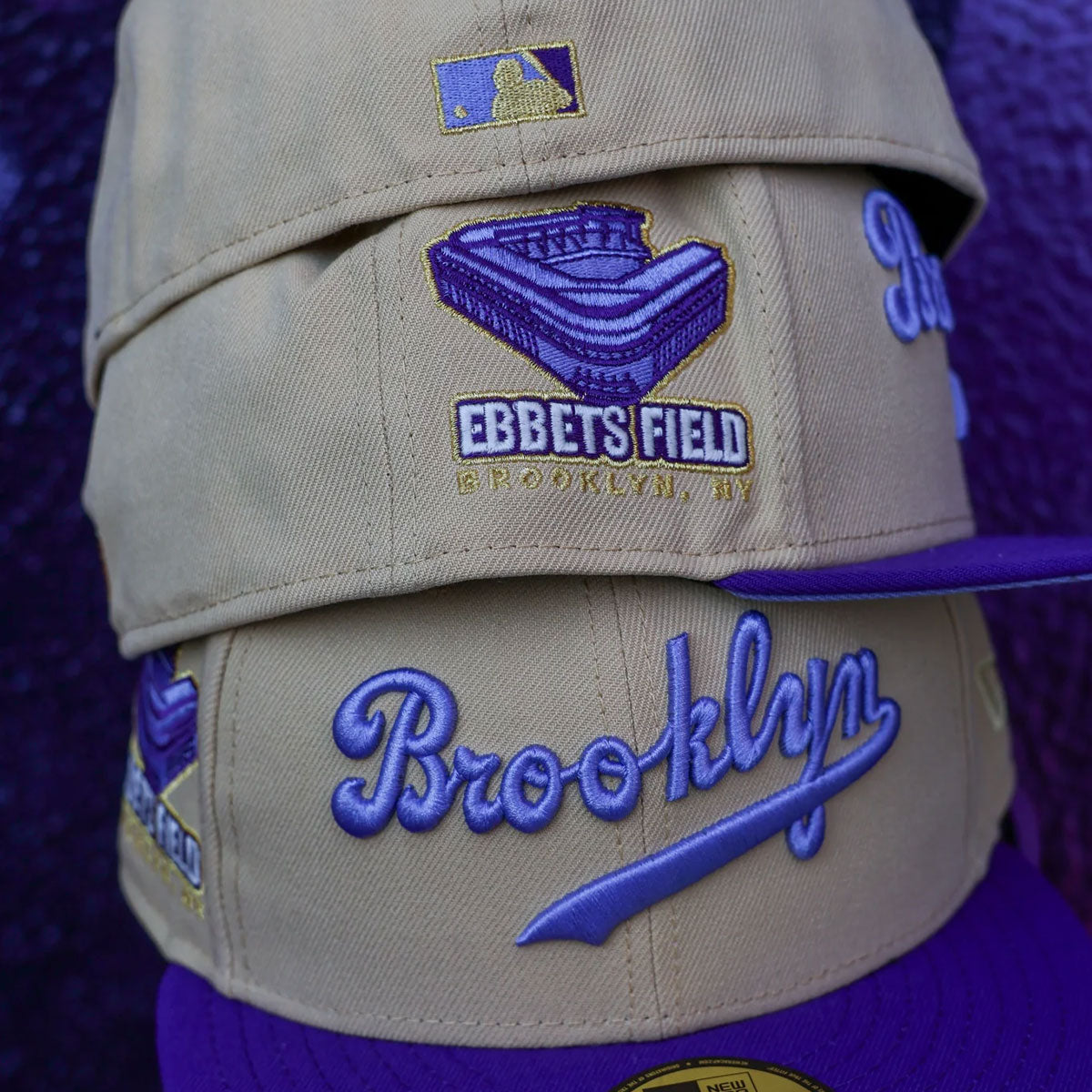 NEW ERA Brooklyn Dodgers - 59Fifty Ebbets Field Vegas Gold/Deep Purple