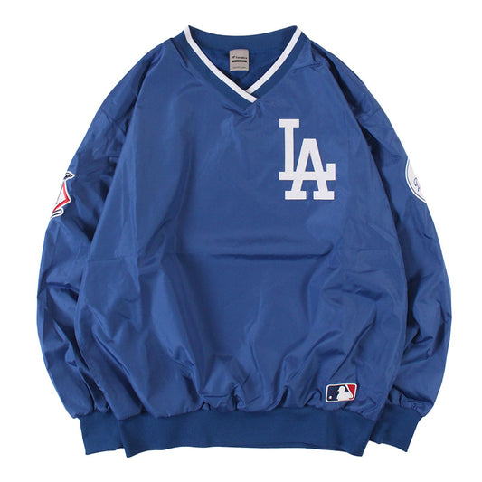 Fanatics - LA DODGERS NYLON V-NECK PULLOVER【ML2324FW0007】