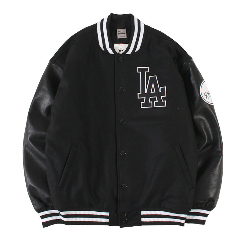 Fanatics - LA DODGERS MELTON PU VARSITY JACKET【ML2324FW0006】