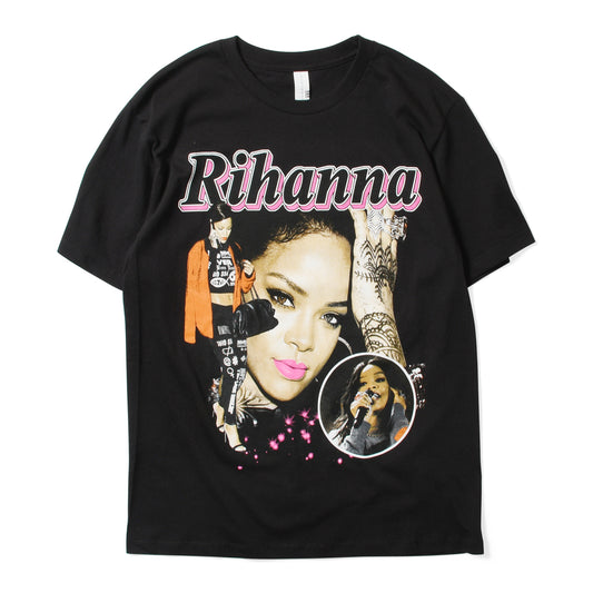 RIHANNA 粉紅 TEE 短袖 T 卹