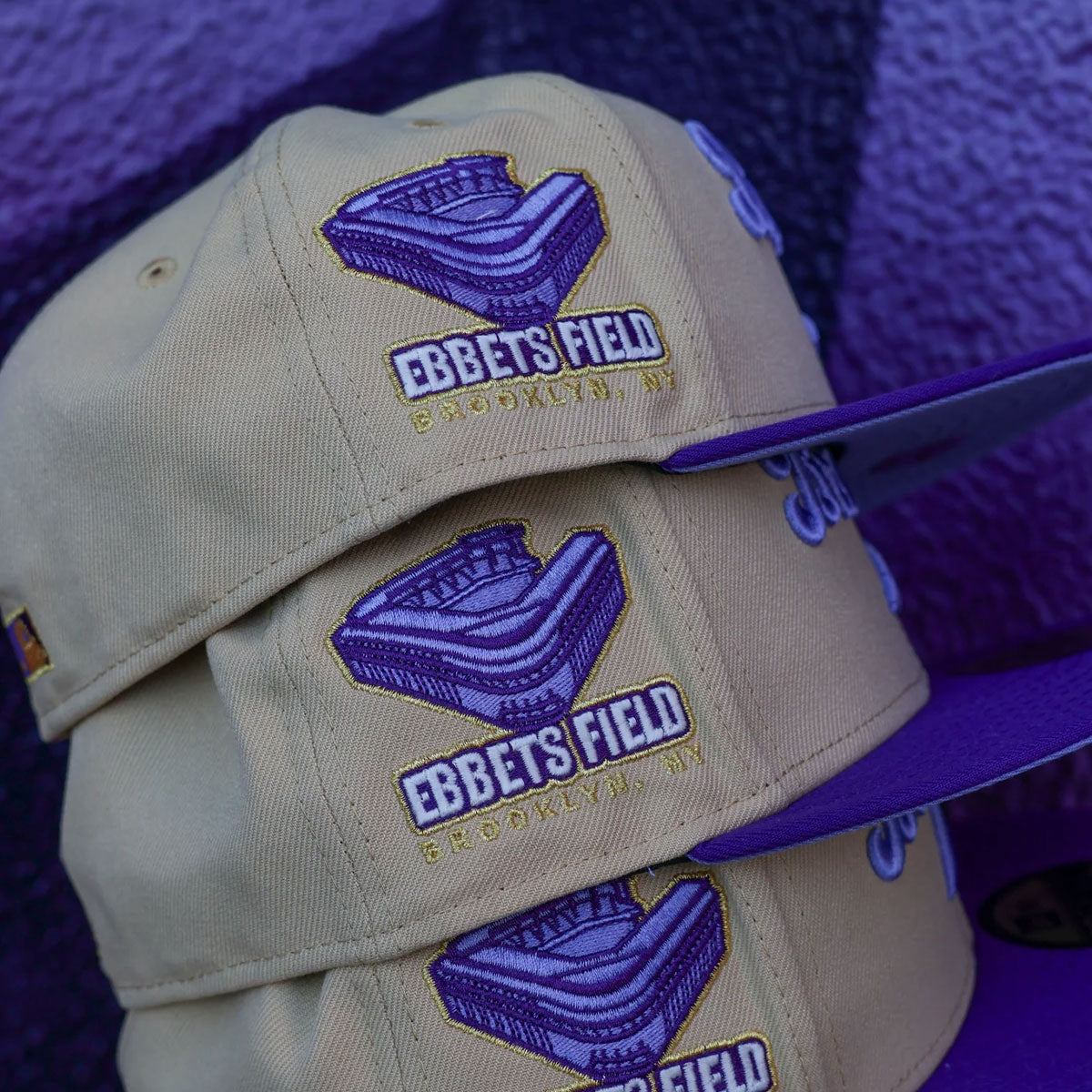 NEW ERA Brooklyn Dodgers - 59Fifty Ebbets Field Vegas Gold/Deep Purple