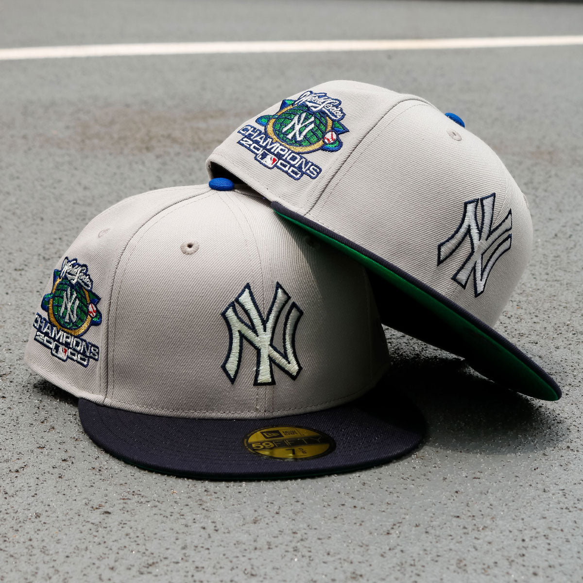 TY MATHIS NEW ERA - New York Yankees 59FIFTY World Series 2000 Stone Gray/Dark Navy