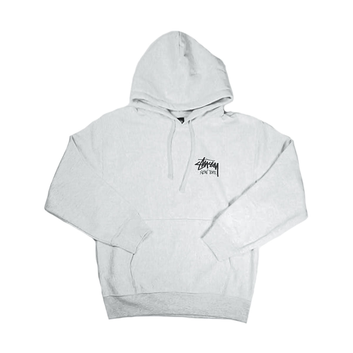 STUSSY - NEW YORK SHOP LIMITED PULLOVER HOODIE ASH GRAY