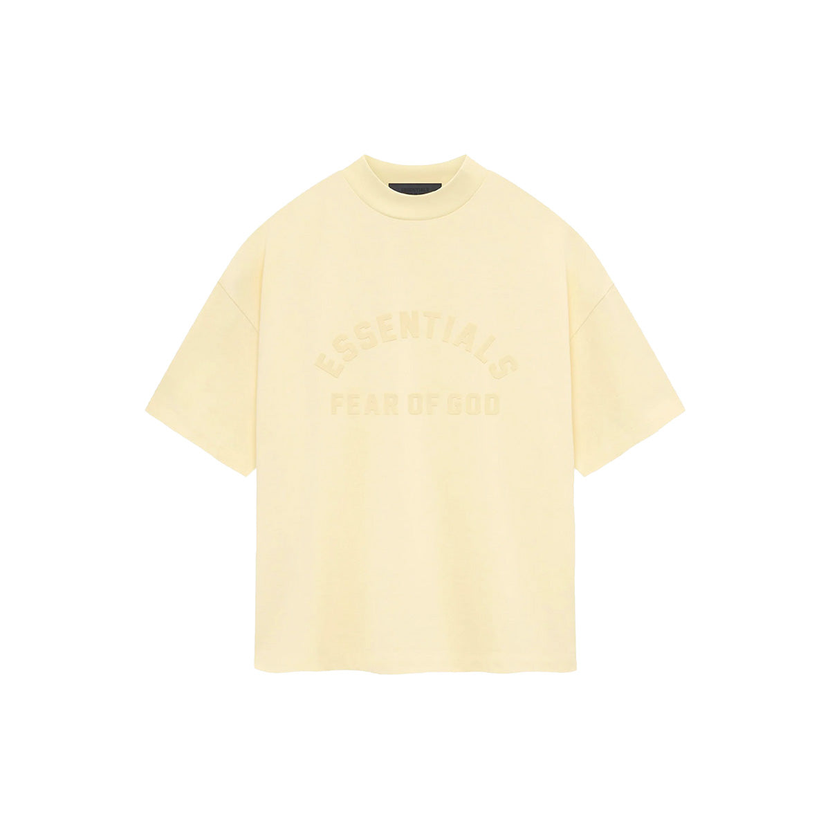 Fear of God ESSENTIALS - CREWNECK T-SHIRT GARDEN YELLOW