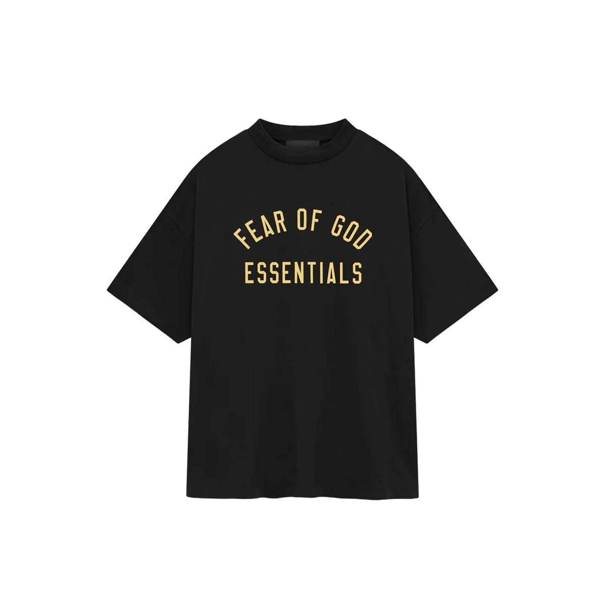 Fear of God ESSENTIALS -  JERSEY CREWNECK TEE BLK【125BT244190F】