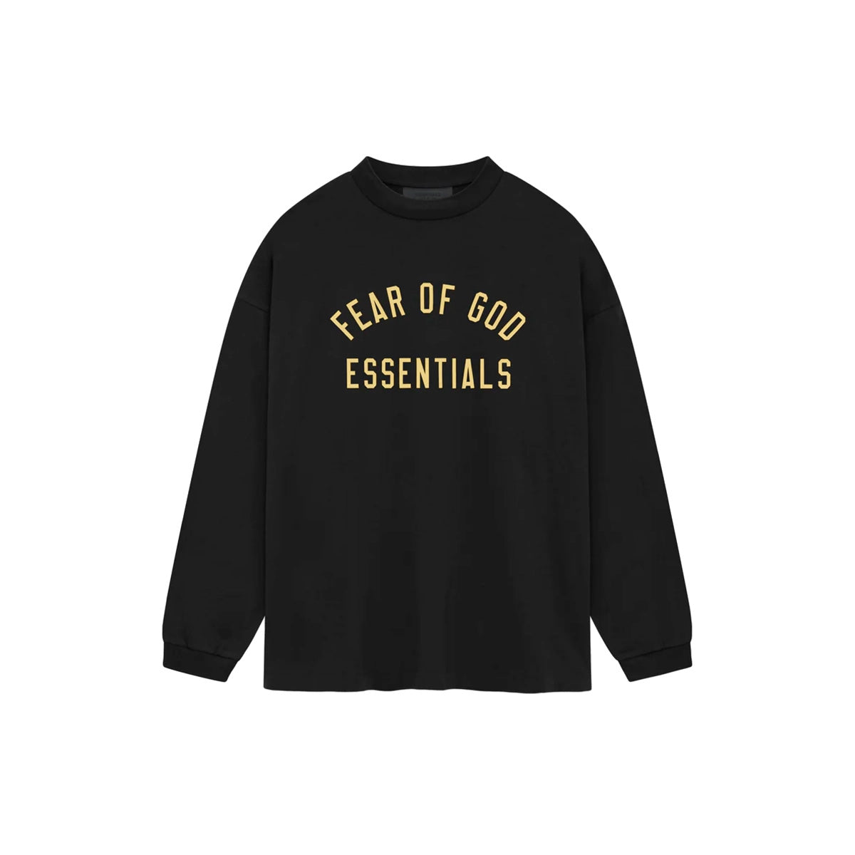 Fear of God ESSENTIALS - 平紋針織長袖 T 卹 黑色 [125BT244200F]