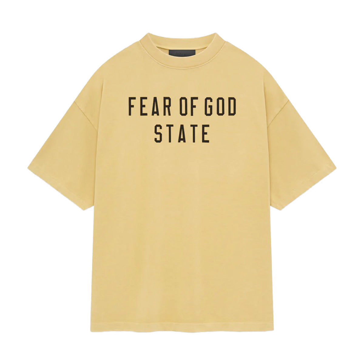 Fear of God ESSENTIALS - 厚圓領 T 卹 琥珀色 [125BT242003F]