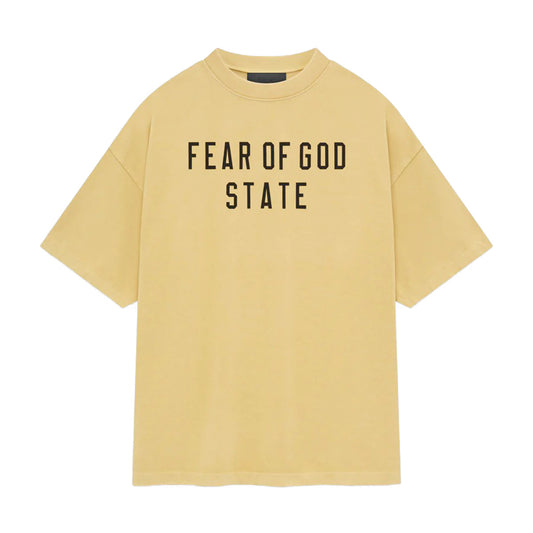 Fear of God ESSENTIALS - HEAVY CREWNECK TEE AMBER [125BT242003F]