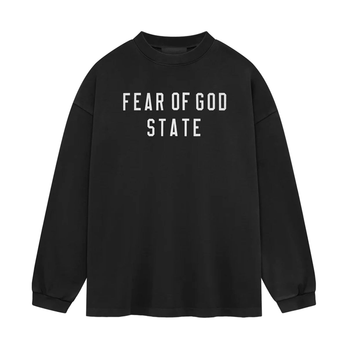 Fear of God ESSENTIALS - HEAVY LONGSLEEVE TEE BLACK [125BT242010F]