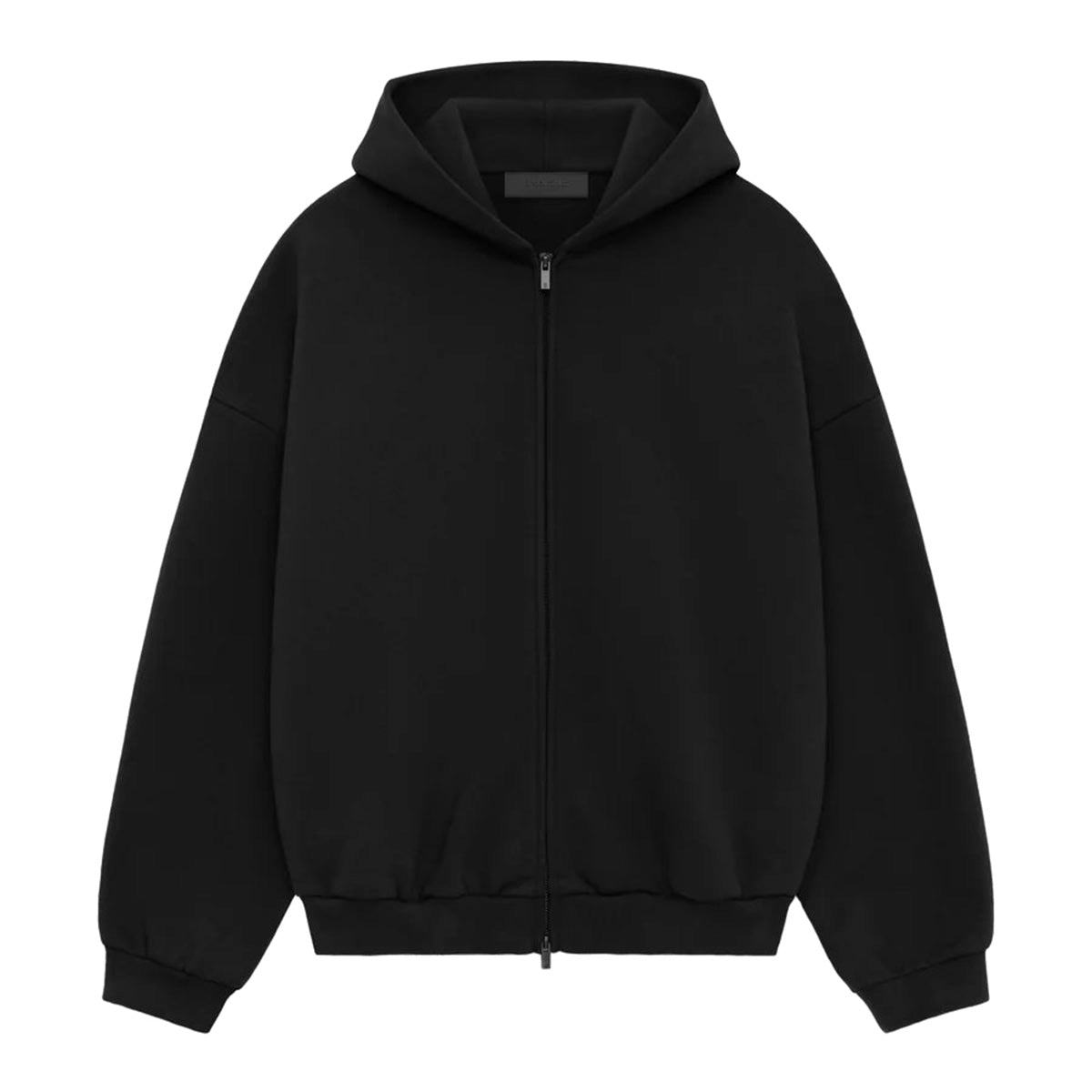 Fear of God ESSENTIALS - HEAVY FLEECE FULLZIP HOODIE BLACK [192BT246240F]