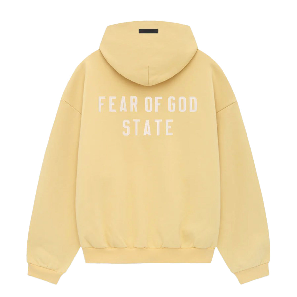 Fear of God ESSENTIALS - 厚羊毛全拉鍊連帽衫，琥珀色 [192BT246243F]