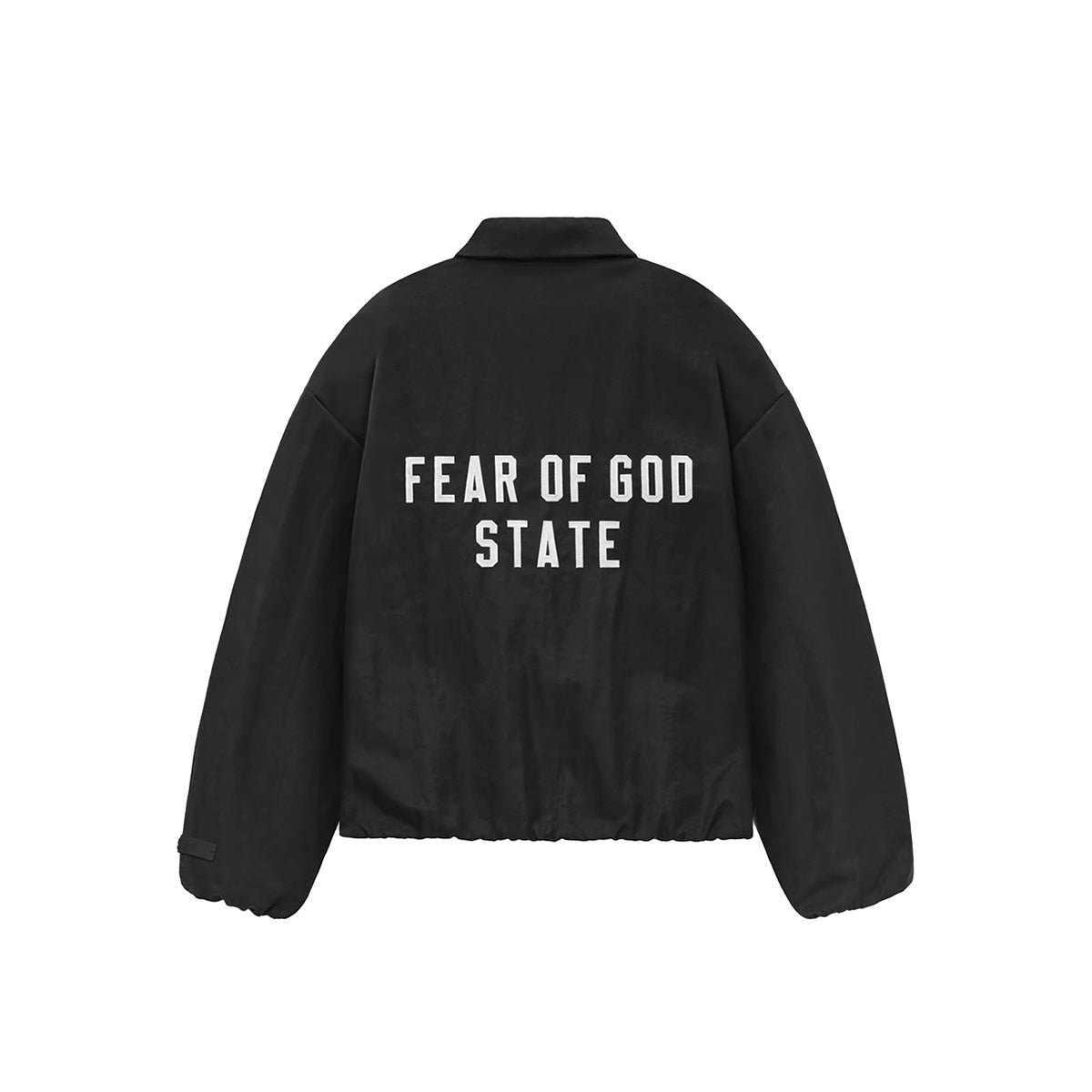 Fear of God ESSENTIALS - TEXTURED NYLON TRUCKER JKT BLK【202BT246380F】