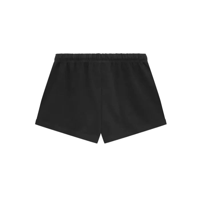 Fear of God ESSENTIALS - HEAVY JERSEY SOCCER SHORT BLACK 【160BT244160F】