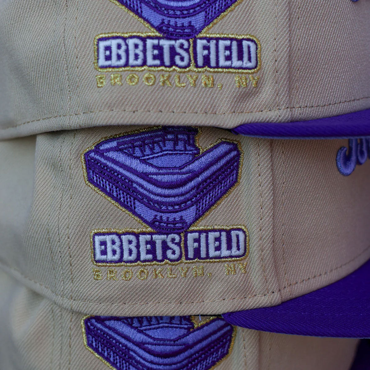 NEW ERA Brooklyn Dodgers - 59Fifty Ebbets Field Vegas Gold/Deep Purple