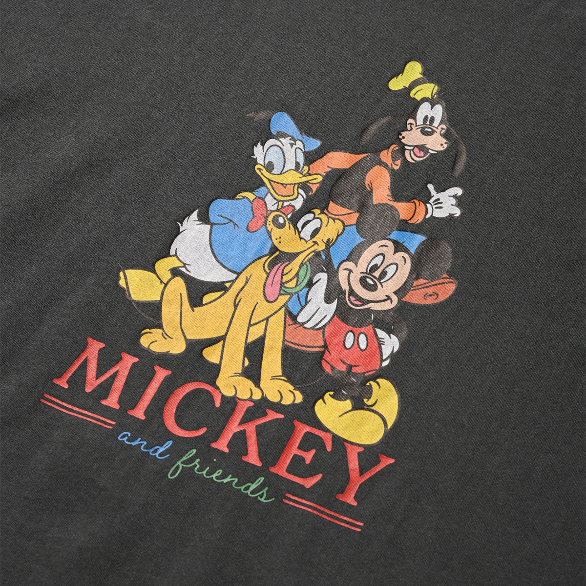 MICKET and friends - VINTAGE TEE SUMI BLACK 【DMK-ST65】