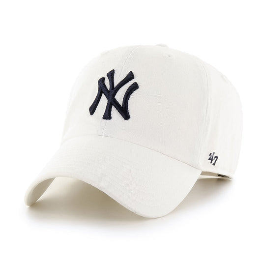 ’47 BRAND New York Yankees - CLEAN UP WHITE 【14751171 47A B-RGW17GWS-WHN】