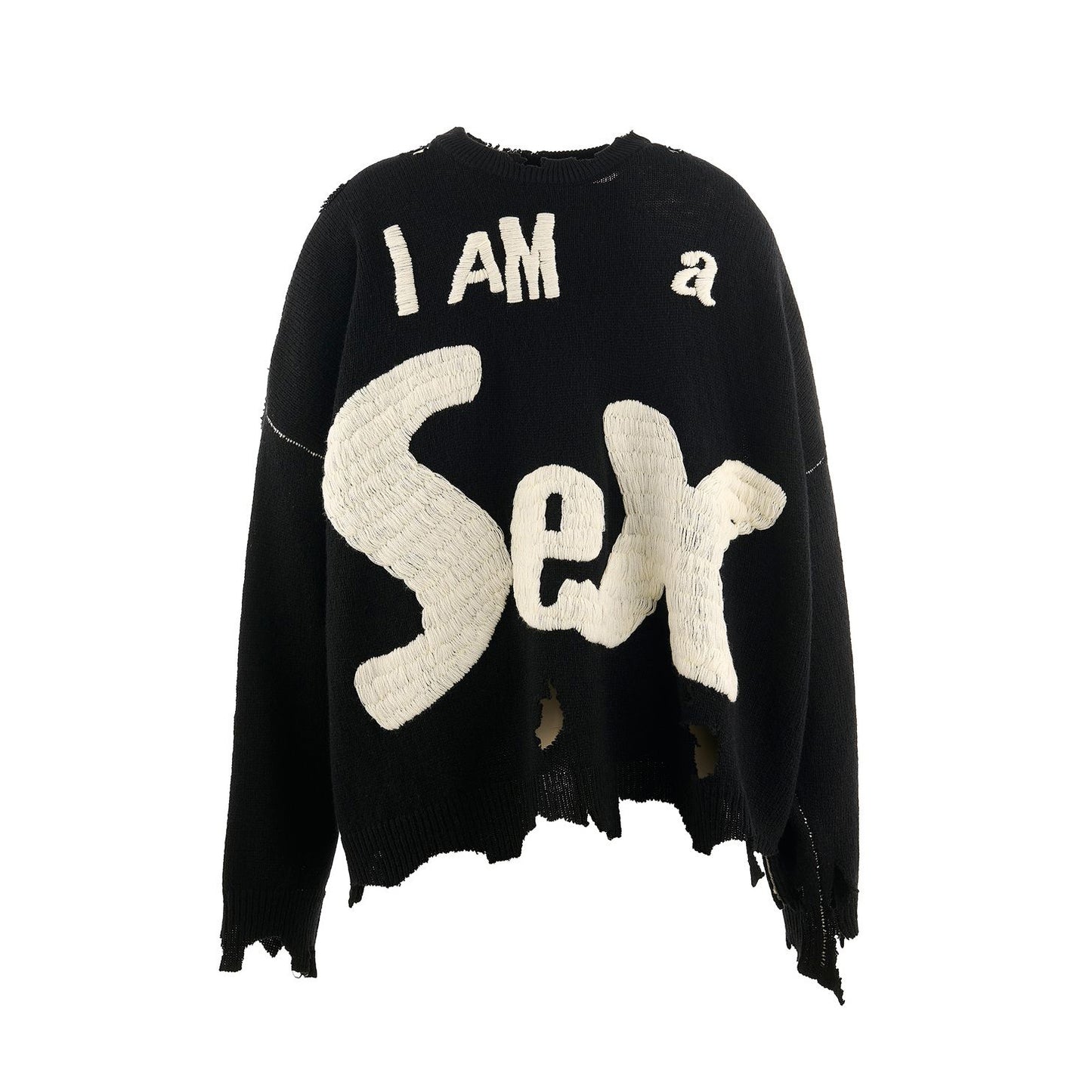 SAINT Mxxxxxx - SP_CREW KNIT/I AM A【SM-YS1-0000-C24】